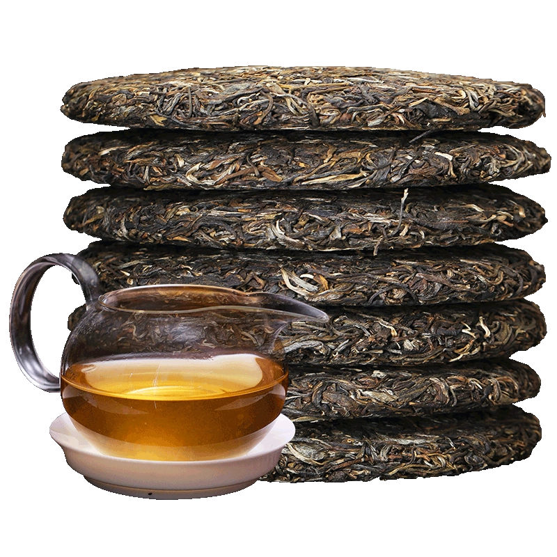 難尋】勐海善源堂 普洱树王茶西双版納千年野生古樹茶七子餅プーアル茶