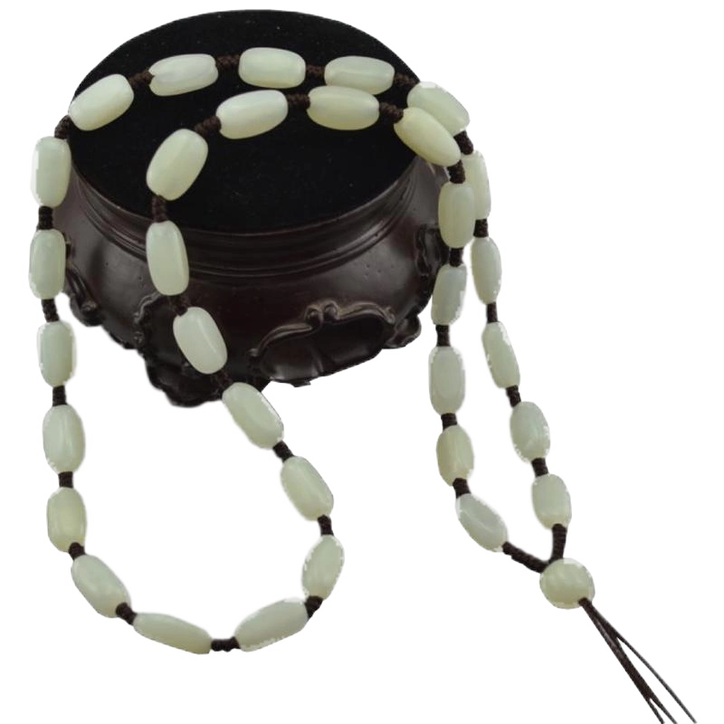 和田玉　如意紋掛件【仁】極細工 手彫り A reticulated white jade 'bird and flowers' plaque, Ming