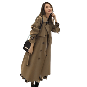 This year's popular windbreaker 2025 mid-length British style autumn casual jacket for women's coat over knee large size high-end