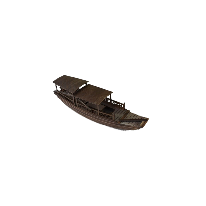 奥雅迪佳帆船小船模型手工木制模型船模渔船绍兴乌篷船礼物-Taobao