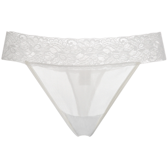 
Jin Santa Tower 100% mulberry silk T-trousers for women lace sexy underwear comfortable markless thong low waist briefs