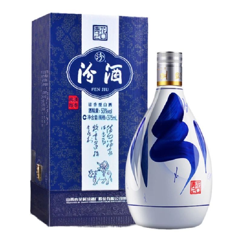 Amazon.co.jp: 青花汾酒 (ふんしゅ) 30年陳醸 53度 500ml : 食品