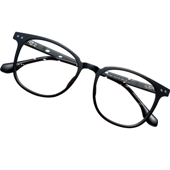 Ultralight myopia glasses for women with super wide frames showing face, small non-faced eyes frames for men with Korean style