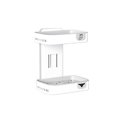 Hole-free wall-mounted double-layer household soap dish