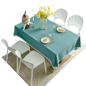 Light luxury high-quality Christmas cotton and linen tablecloth waterproof and oil-proof disposable ins style rectangular dining table fabric coffee table