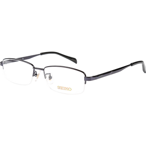 Seiko seiko half -frame titanium ultra -light glasses rack business men's myopia with optical optical glasses frame H01116
