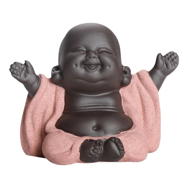 禅意陶瓷家用茶道装饰品达摩祖师茶宠摆件创意茶室茶桌面人物摆设