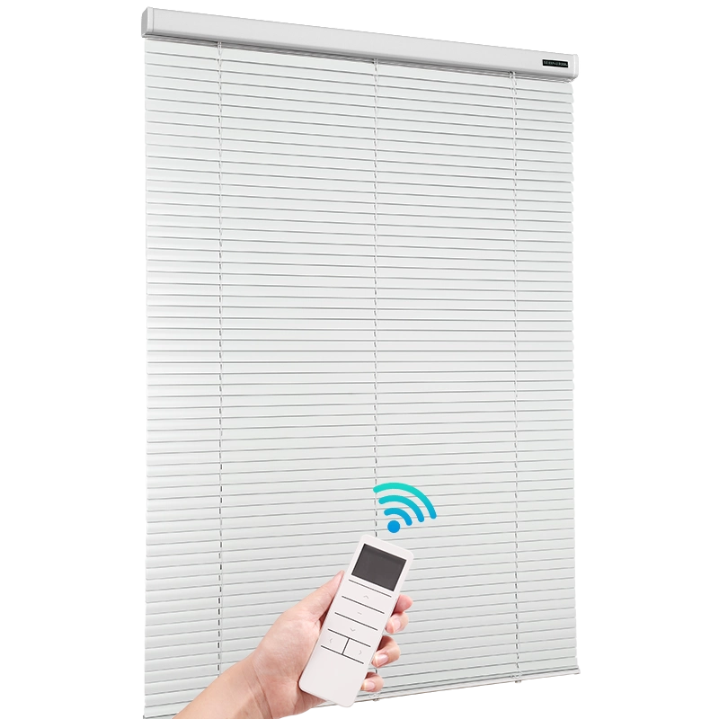 美尔耐电动铝百叶窗智能遥控遮光卷帘适用办公室客厅