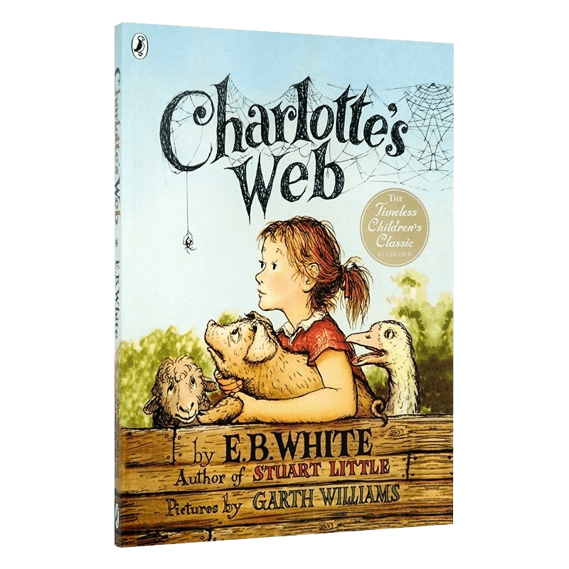 现货英文原版Charlotte's Web 夏洛的网彩色插图版蓝思值680L 夏洛特的