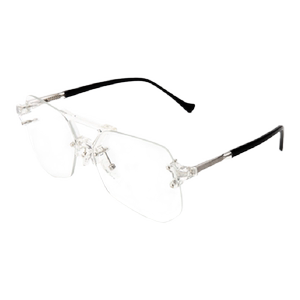 
Jian Danluoxin glasses frame retro men and women personality fashion frameless big face widened plate glasses frame anti-blue light