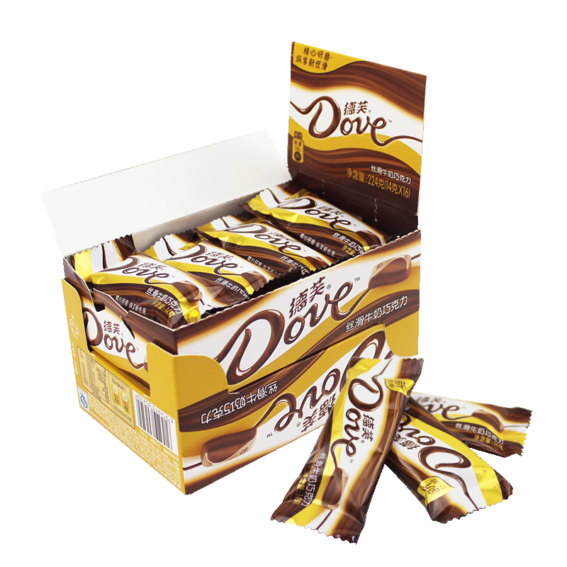 Dove Chocolate Gift Box 224g Smooth Milk Black Chip Black Chip Chicken Send Girlfriend Snacks Sex candy Bulk wholesale