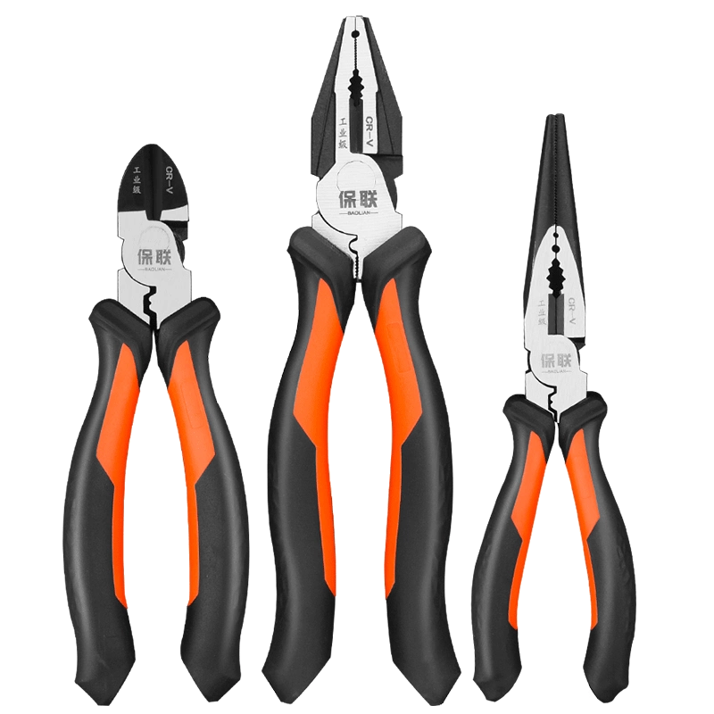工业省力老虎钳电工专用剥线钳组合钢丝钳斜口钳尖嘴钳