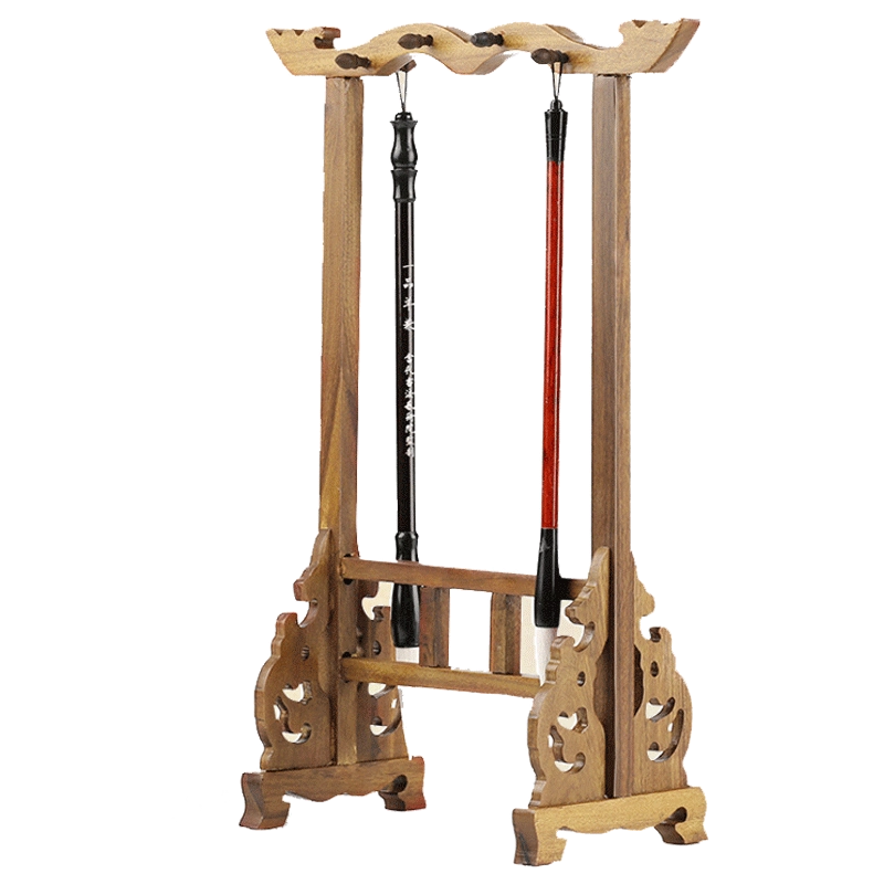 8针祥云笔架毛笔挂实木质笔架子大号酸枝毛笔架文房四宝书法用品清仓
