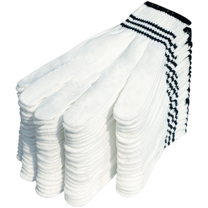 
Thread gloves, labor protection, wear-resistant work labor, pure cotton, male workers, white cotton thread supplies, thickened nylon, construction site work encyclopedia