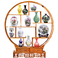 Jingdezhen ceramic small vase Chinese style antique stand