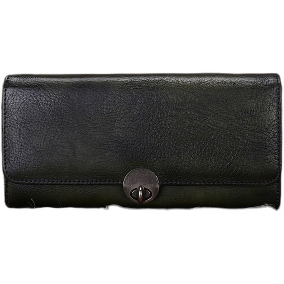 Fatis leather handbag Ms. new long lock coin purse large capacity multi -function cowhide mobile phone bag