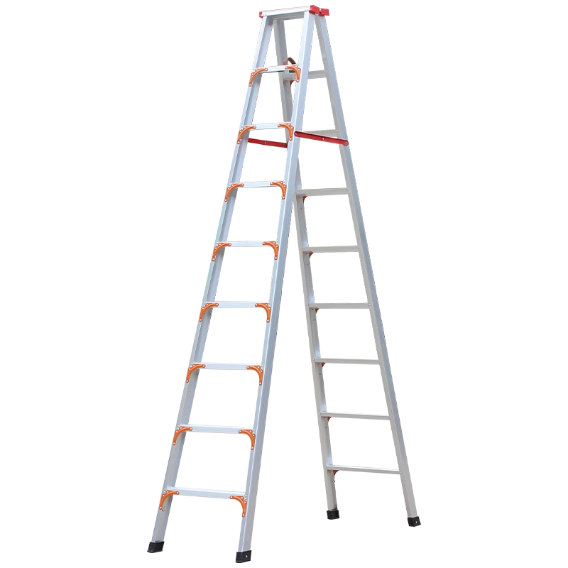 铝合金人字梯不伸缩折叠梯子3米4米5米6米工程叉梯家用阁楼高梯子 