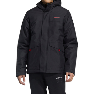 Adidas/Adidas official authentic NEO men's hooded fashion sports casual cotton coat GP4853