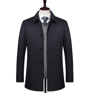 Hongdu winter dress new men's coat Daddy wool woolen coat comfortable heating coat
