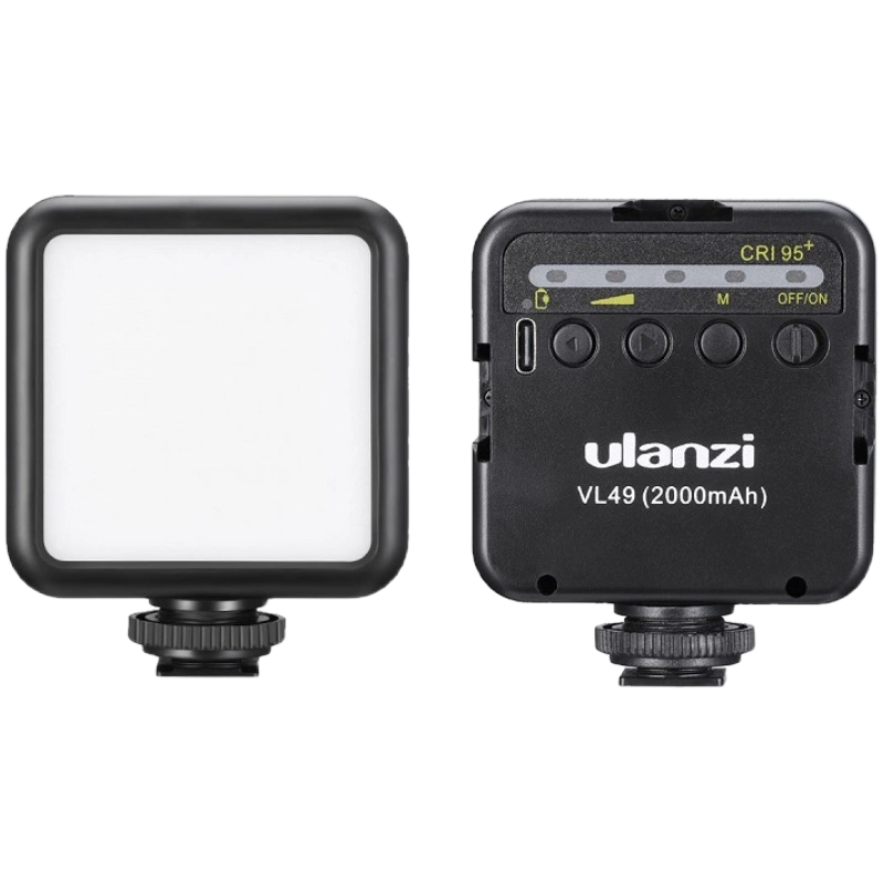 Ulanzi优篮子VL49RGB迷你补光灯口袋便携小型led无线多色打光灯