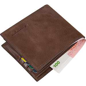 
Men's wallet short 2025 new genuine leather cowhide multifunctional driver's license card bag integrated men's wallet money clip