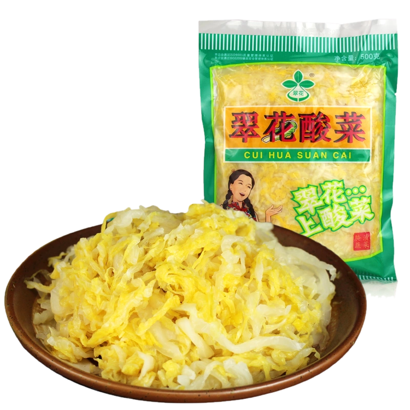 翠花酸菜正宗东北酸菜腌制白菜切丝酸菜饺子猪肉炖酸菜500g*5袋-Taobao