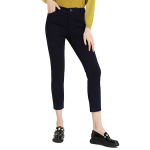 
Giovanni Shopping Mall New Denim Blue Slim Simple and Atmospheric Nail Craftsmanship Comfortable Slim Pencil Pants