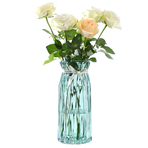 Glass vase A transparent water raising rich bamboo lily Lily living room Flower special hydroponic special large hydroponic special large -scale