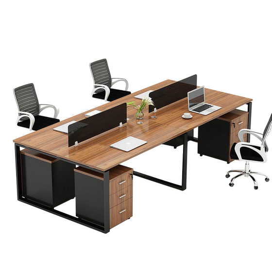 
Staff office desk and chair combination simple modern office work position 2/4/6 person computer desk office furniture