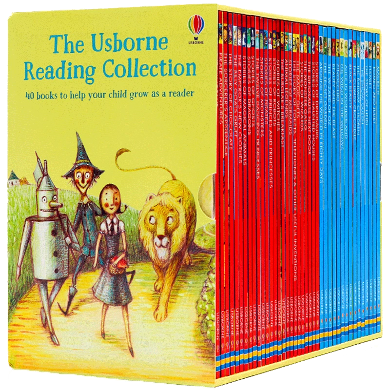 Usborne 我的第三個圖書館40冊套裝 The Usborne Reading Collection 英文原版繪本  兒童英語讀本分級閱讀物進階圖畫故事章節書-Taobao