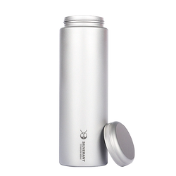Silver Ant Pure Titanium Water Bottle Single Layer Wide-On Light Water Cup