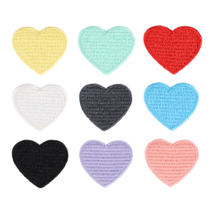
Self-adhesive love cloth patch down jacket pants decorative patch patch patch repair small hole leakage-proof velvet heart-shaped pattern embroidery patch
