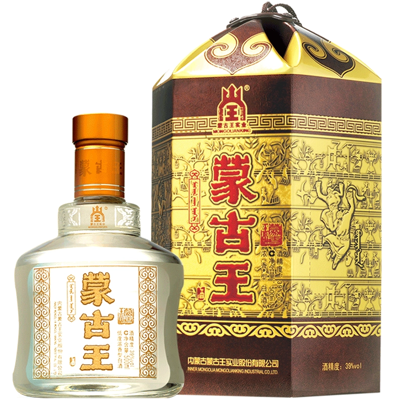 蒙古王モンゴリアンキング500ml 白酒　52度　新品未開封 蒙古王（MONGOLIAN KING）白酒