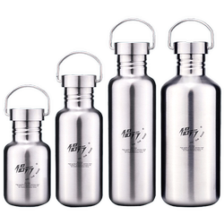 Food grade 304 stainless steel single layer sports water bottle cycling non-insulated cup outdoor large capacity