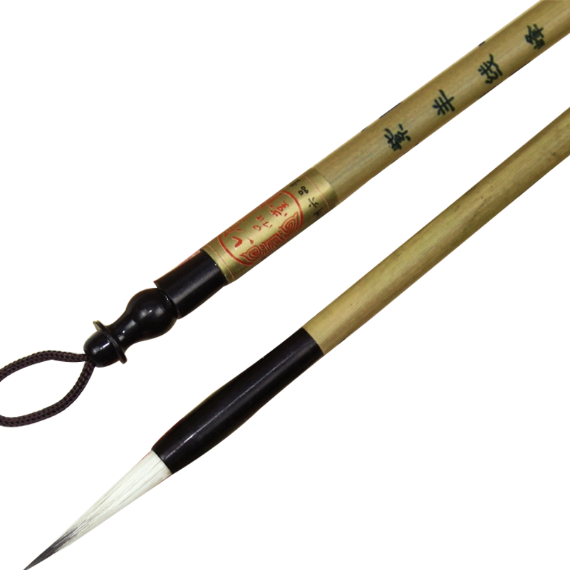 六品堂毛笔文房四宝书法用笔湖州湖笔正品兼毫-紫羊线峰三