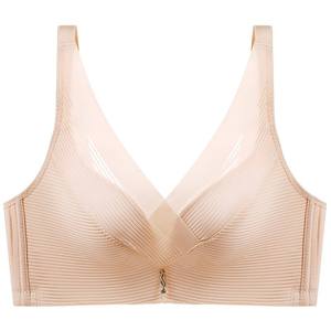 Underwear Woman No Steel Circle Capital Gathering Turning Ms. Receives a pair of breasts, holding a bra, a thin back, no trace bra