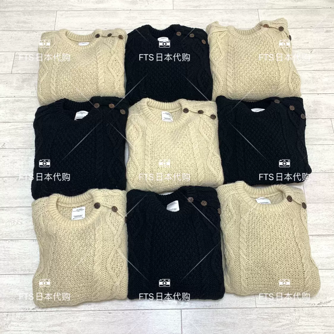 现货VISVIM BOLLARD CREW KNIT 20AW 针织毛衣中村同款