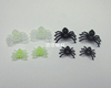 Environmentally friendly black luminous simulation small spider halloween plastic toy diy decoration accessories 1.5/2cm spider