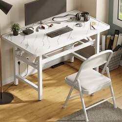 Foldable Computer Desk, Desktop Installation-Free Desk, Simple Home Office Desk, Bedroom Simple Study and Writing Desk