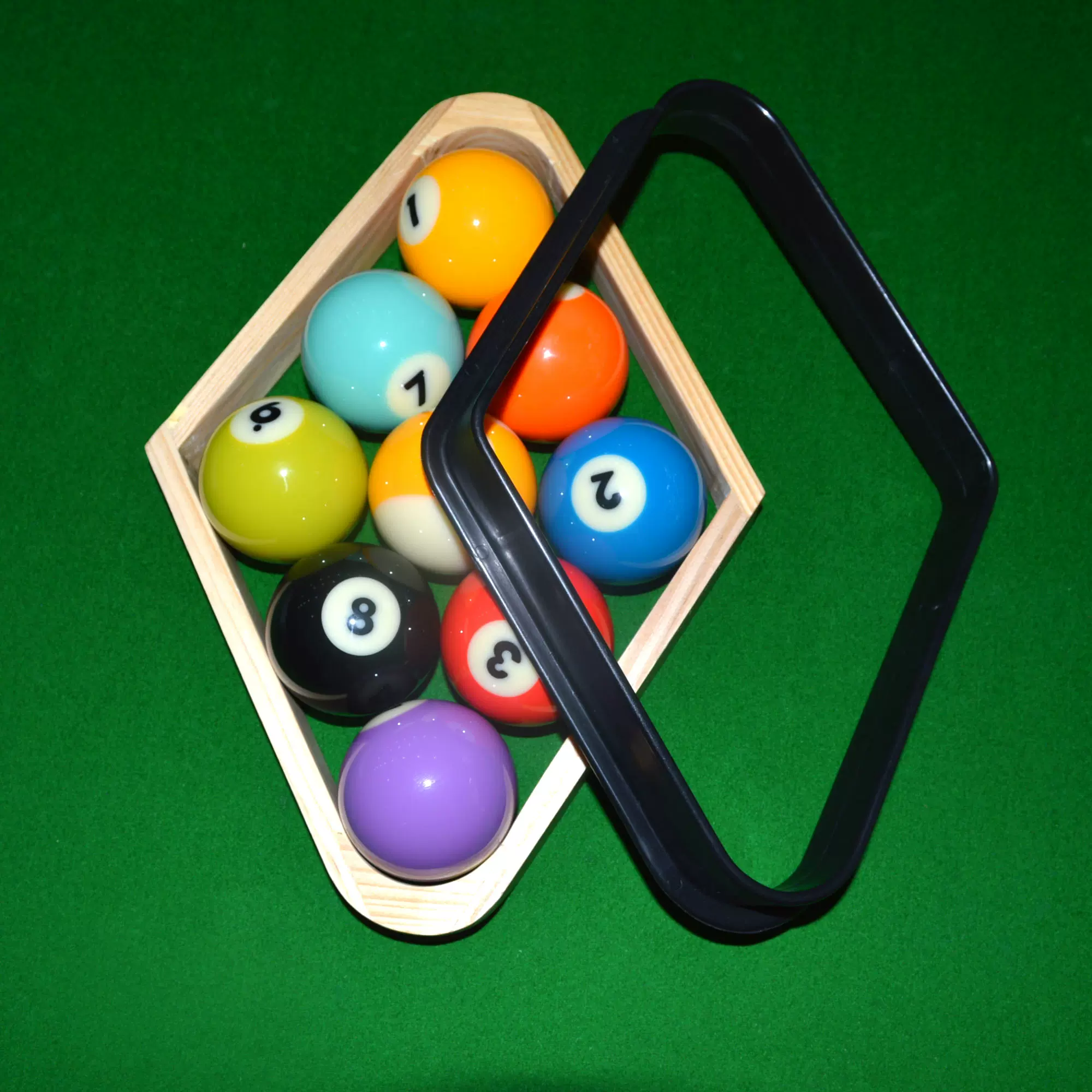 台球用品配件 花式九球专用菱形九球摆球框 摆球架 台球三角框