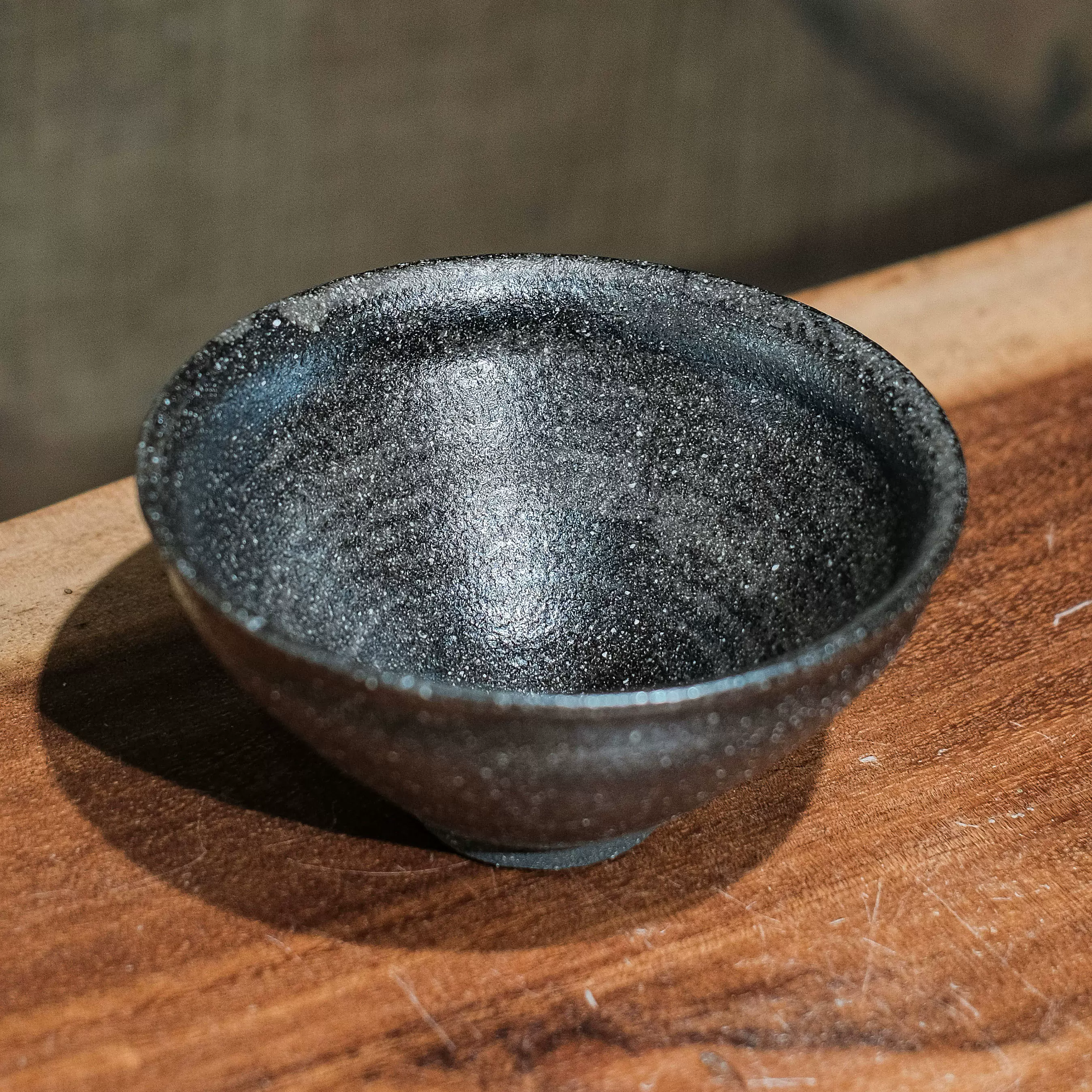 茶道具《仿宋建窯油滴天目碗》