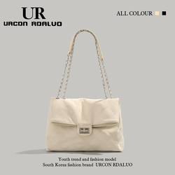 Ur Quilted Chain Bag for Women 2025 New Large-Capacity Commuter Tote Bag Hobo Bag Single Shoulder Crossbody Underarm Bag