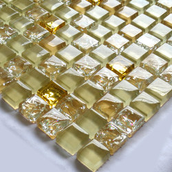 Yellow Crystal Mosaic Ice-Cracked Tiles Tv Background Wall Bathroom Balcony Entrance Wall Stickers