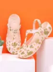 Giày VEBLEN Mary Jane Croc Nữ Mùa Hè 2024 Mới Đế Dày Đế Mềm Chống Trơn Trượt Bên Ngoài Mặc Giày Đi Biển Bao Đầu giay di bien 