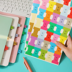1.5cm Small Letter Foldable Index Labels for File Organization, Page Markers, Planner Stickers, Non-Adhesive Labels, Dictionary Stickers