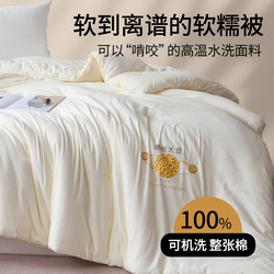 Soft and Comfortable Quilt, Thickened for Warmth, Winter Quilt, Cotton Quilt, Thin Quilt for Heating, Spring and Autumn Quilt, Suitable for All Seasons, Dormitory Single Bed