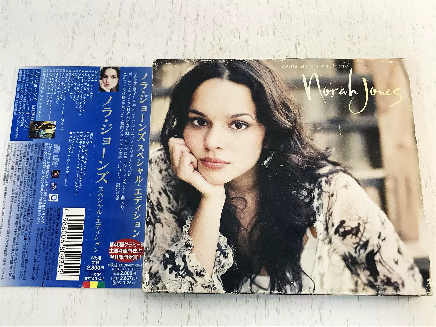 日版CD拆封诺拉琼斯Norah Jones Come Away With Me 2CD-Taobao