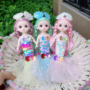 
Lighting music Mermaid doll doll doll pendant flashing light girl gift princess doll children toys