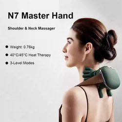 Neck massager cervical pillow Hot Compress Trapezius Shiatsu
