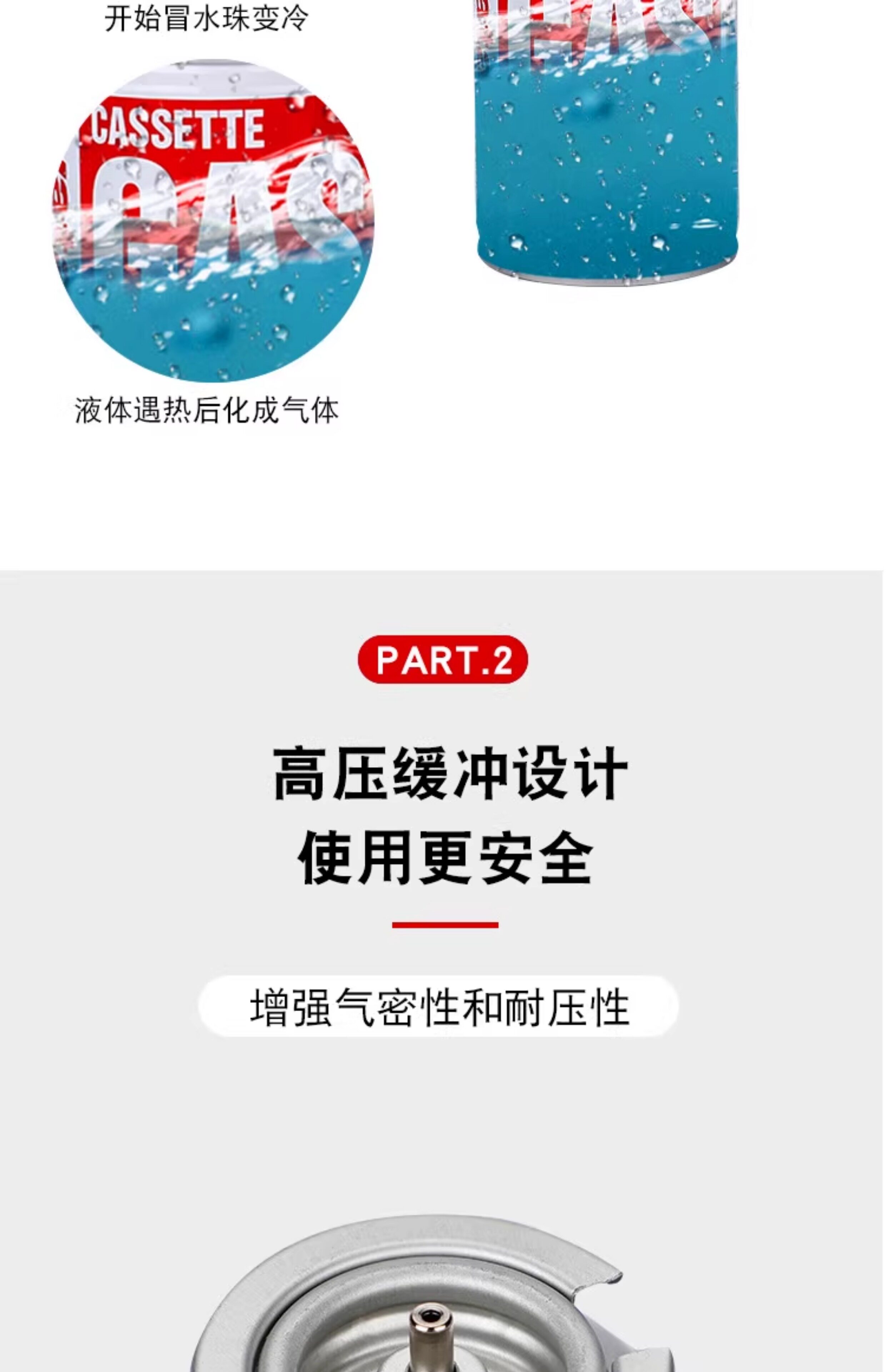 Iwatani 120g Portable Butane Gas Cylinder - Outdoor Stove Fuel